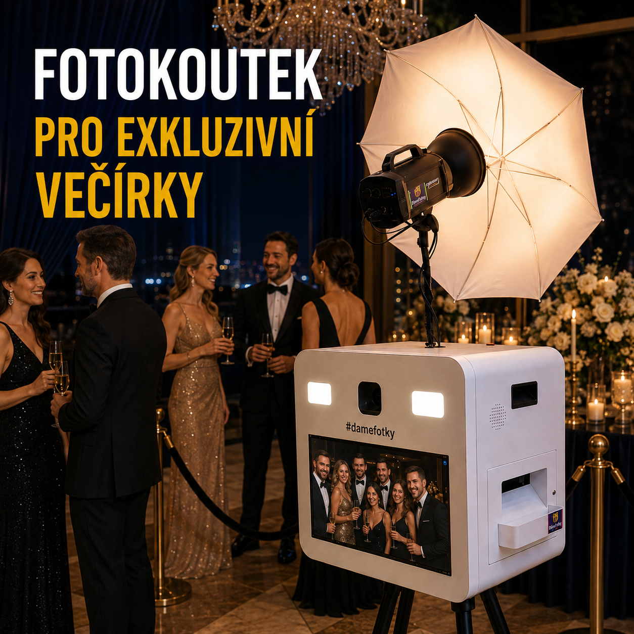 Fotokoutek DámeFotky pro exklusivní večírky